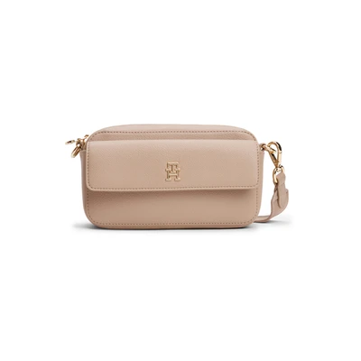 Afbeelding van Tommy Hilfiger Distinct Camera BAG Schoudertas, Dames, Maat: One Size, Coastal taupe