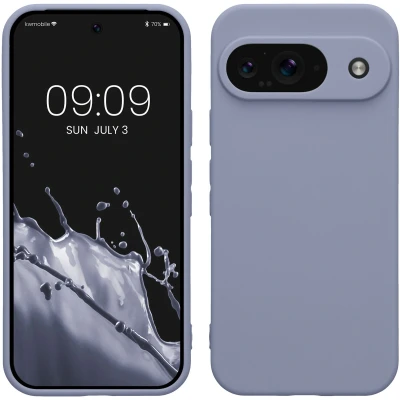 Afbeelding van kwmobile telefoonhoesje geschikt voor Google Pixel 9 Hoesje smartphone Precisie camera uitsnede In lavendelgrijs mat