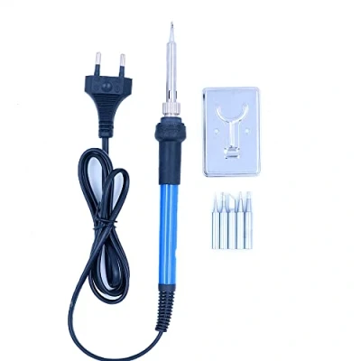 Afbeelding van WANGCL Soldeerbout Kit met Temperatuur Verstelbare Elektrische Pen, 60W/220V Elektronica Soldeergereedschap, Stand 5st Soldeer Tips Loodvrij