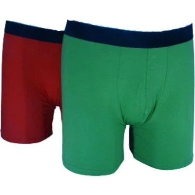 Afbeelding van Hipperboo® Bamboe Onderbroeken Maat S 2 paar Ondergoed Boxershort Rood/Groen