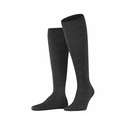 Afbeelding van Falke Climawool Business &amp; Casual Kniekousen Anthra. mel., Heren, Maat: 45/46, mel.