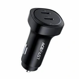Afbeelding van Goobay krachtige dubbele autolader met 2x USB C PD 30W