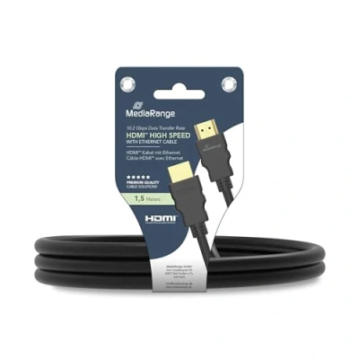 Afbeelding van MediaRange HDMI? High Speed verbindingskabel met Ethernet, vergulde co