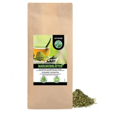 Afbeelding van Moerbeiboombladeren thee (250g), knippen, voorzichtig gedroogd, 100% pure en natuurlijke thee, moerbeiblad kruidenthee