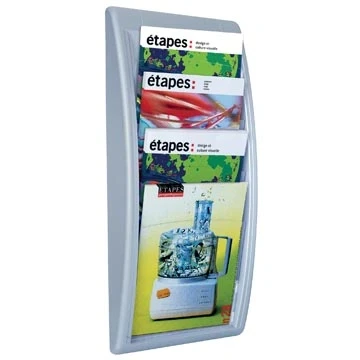 Afbeelding van Paperflow wandfolderhouder zilver