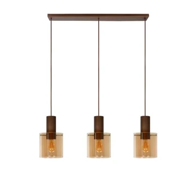 Afbeelding van Lucide TOLEDO Hanglamp Ø 20 cm 3xE27 Amber