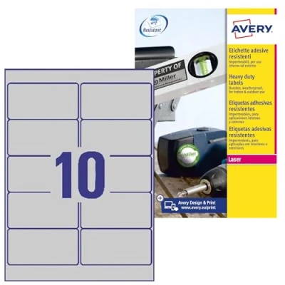 Afbeelding van Avery L6012 20 printeretiket