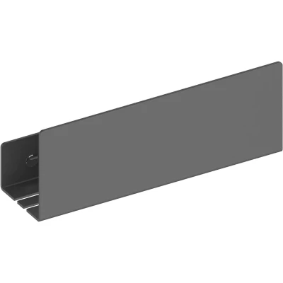 Afbeelding van KEUCO doucheplank van aluminium, zwart, lijm of boren, afneembare mand, handdoekhaak en afvoergleuven, 32 x 9 12 cm, wandmontage in de douche,