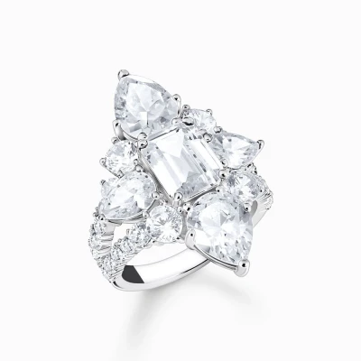Afbeelding van Thomas Sabo TR2441 051 14 48 Ring Dames 925er Zilver ringmaat