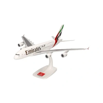 Afbeelding van Herpa vlieguig model Emirates Airbus A380 new 2023 Colors A6 EOE schaal 1:200 Snap Fit, voor verzamelaars, miniatuur deco, plastic vliegtuig met onderstel