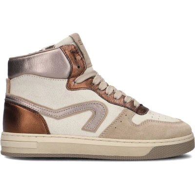Afbeelding van Hip Sneakers hoog voor kinderen, Maat: 33, Taupe combi Schoenen