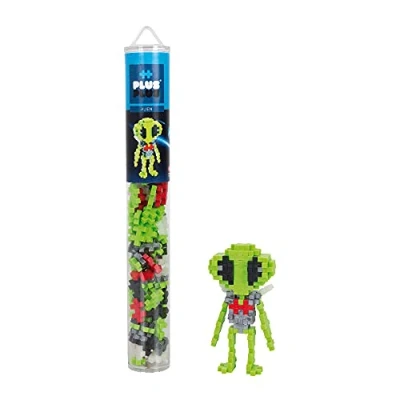 Afbeelding van Plus Alien Tube Constructiespeelgoed Set Met Bouwstenen 100 Delige Bouwset Bouwspeelgoed Neon Kleur Vanaf 3 Jaar