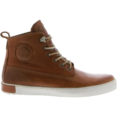 Afbeelding van Blackstone Veterboots, Heren, Maat: 42, Cognac Leer