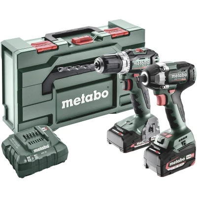 Afbeelding van Metabo BSLBL+SSWLT300BL 685202000 Accu schroefboormachine, slagmoersleutel 18 V 5.2 Ah Li ion Incl. accu, lader