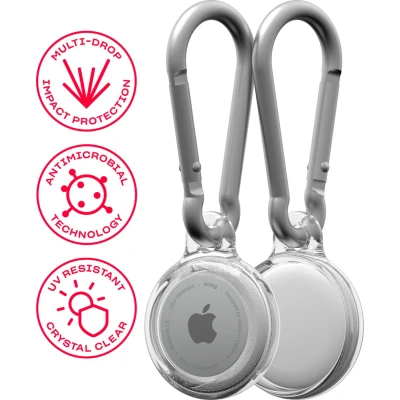 Afbeelding van Tech21 Evo Clear AirTag Case (2 Pack)