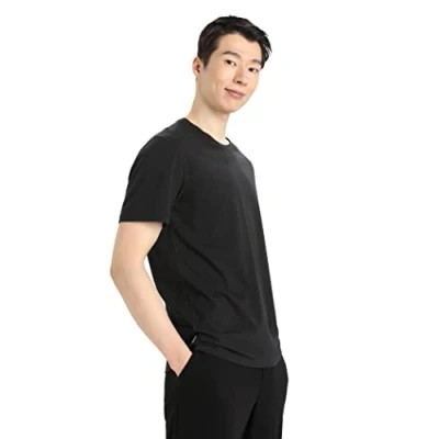 Afbeelding van Icebreaker Central Classic Sport Tshirt, Heren, Maat: Medium, Black