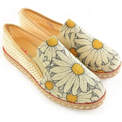Afbeelding van GOBY Dasies Ballerinas Sneakers Hoge kwaliteit Handmade Meisjesprint Maat 42