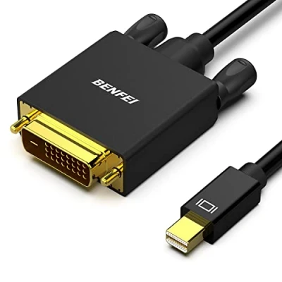 Afbeelding van Mini DisplayPort naar DVI kabel, BENFEI kabel 0,9 m (compatibel met Thunderbolt 2) MacBook Air/Pro, Surface Pro/Dock, monitor, projector