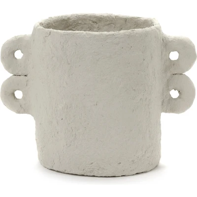 Afbeelding van Serax Marie Papier Marche M bloempot 18 cm Wit