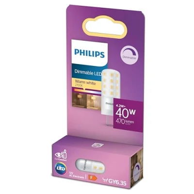 Afbeelding van Philips Capsule 40 W GY6.35, 4,2 W, 470 lm, 15000 h, Blanc chaud