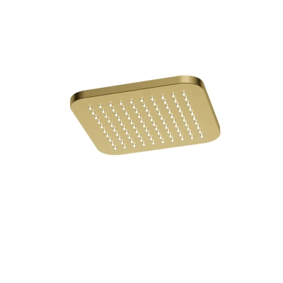 Afbeelding van HotBath Gal Hoofddouche Vierkant 22 cm Geborsteld Messing PVD GL100BBP