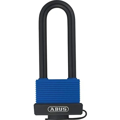 Afbeelding van ABUS Messing hangslot Aqua Safe 70IB/50HB80 gl. 6402 gelijksluitend en met hoge beugel weerbestendig roestvrijstalen voor extra bescherming tegen corrosie ABS veiligheidsniveau 6
