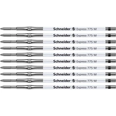 Afbeelding van balpenvulling Schneider Express 775 M zwart doos met 10 stuks