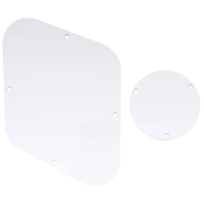 Afbeelding van Musiclily LP Back Plate en Switch Cover Set voor USA Les Paul, 1 laags Wit