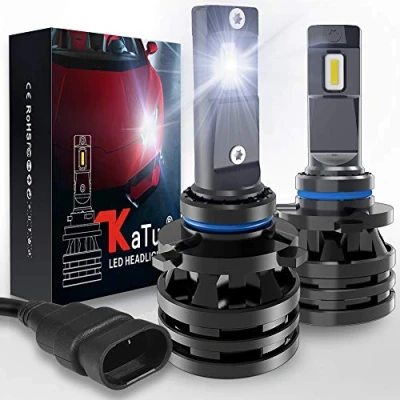 Afbeelding van KATUR HB4 LED Koplampen Mini Ontwerp Verbeterde Chips Extreem Heldere 12000 LM Waterdichte Alles In ééN 9006 Koplampconversiekit 55W 6500K Xenon Wit 2 Jaar Garantie