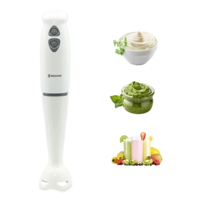 Afbeelding van BEHOME staafmixer 250 Watt Minipimer met stalen lemmet en wasbare schacht keukenmixer instelbare snelheid