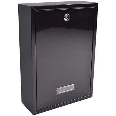 Afbeelding van Sterling MB11BK Forth Rear Access stalen brievenbus, zwart, 243 x 351 98 mm