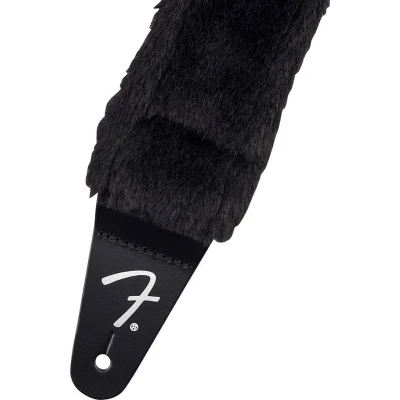 Afbeelding van Fender Supersoft Strap &quot;Poodle Plush&quot; Black Gitaarband