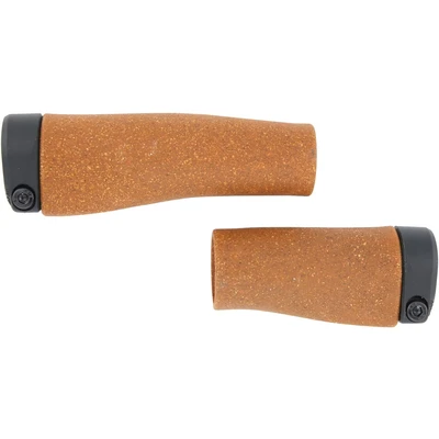Afbeelding van Herrmans handvatten Grip Clik Cork 90/123 x 22 mm bruin/zwart
