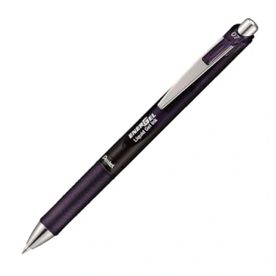 Afbeelding van Pentel EnerGel XM BL77A2 gelpen met drukmechanisme, bordeaux zwart (1 stuk)