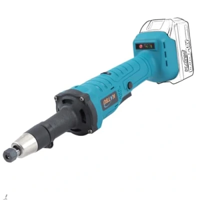 Afbeelding van KATSU FIT BAT Borstelloze Rechte Slijper, draadloos, 18 V, met 6 mm moerklem en variabele snelheden, multifunctioneel gereedschap, draaibaar, zonder accu oplader 102309
