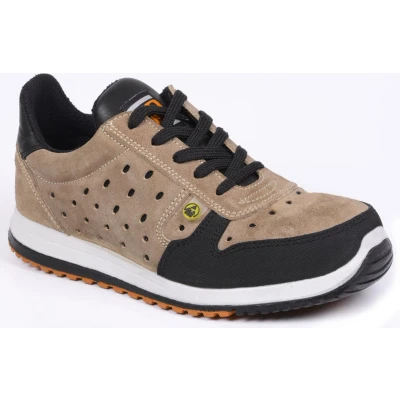 Afbeelding van No Risk Runner Laag S1P ESD 1207.06 Beige/Zwart