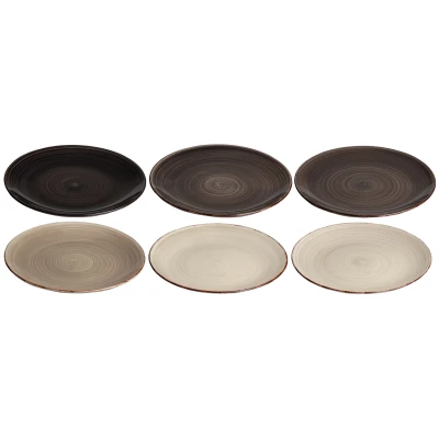 Afbeelding van Cookinglife Dinerborden Delice Grijs ø 26,5 cm 6 stuks