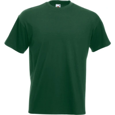 Afbeelding van Fruit Of The Loom Heren Super Premium T shirt met korte mouwen en ronde hals (Bottle Groen)