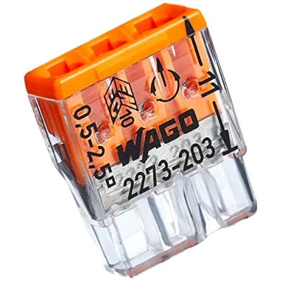 Afbeelding van Kopp Wago Lasklem 3 polig 0,5 2,5mm 100 Stuks
