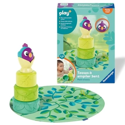 Afbeelding van Ravensburger PLAY+ 3in1 stapelbekers vogeltje Vanaf 6 maanden Franse versie 34007