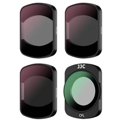 Afbeelding van JJC 4 pack magnetische ND CPL filterkit compatibel met DJI Osmo Pocket 3, ND16 ND64 ND256 neutrale dichtheid PL polariserende multi gecoate draagbare HD filters, Pocket3 Actiecamera accessoires