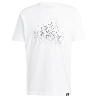 Afbeelding van adidas Heren TECH BOS GRAPHIC TEE, WHITE, S Tall