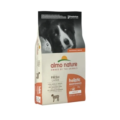 Afbeelding van Almo Nature Hond Holistic Droogvoer voor Middelgrote tot Grote Hondenrassen Maintenance Rundvlees, Kip, Lam of Zalm in 400gr, 2kg 12kg Smaak: Lam, Gewicht: Medium