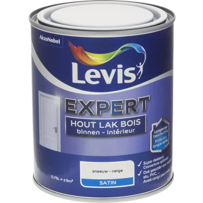 Afbeelding van Levis Expert Lak Binnen Satin Sneeuw 0.75L