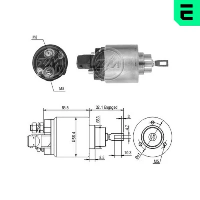 Afbeelding van Magneetschakelaar, startmotor ERA ZM972