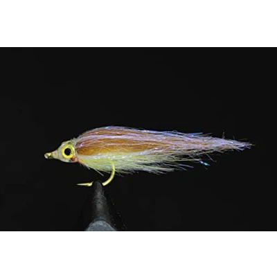 Afbeelding van Tigofly 12 stuks Bruin Olijf UV Polar Fry Langzaam Zalm Forel Steelhead Minnow Vliegvissen Vliegen Kunstaas Fly Set Size #8 (Bruin)