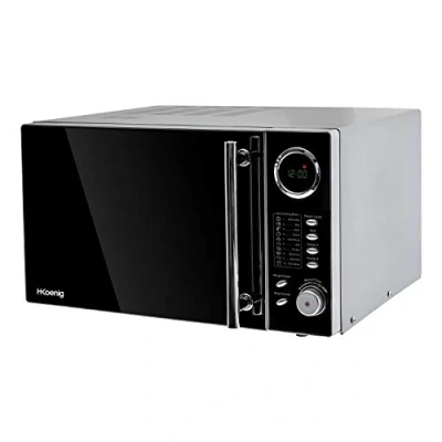 Afbeelding van H.Koenig Magnetron en Grill 2 in 1 VIO9, 25 L, Draaiplateau 27cm, 10 Kookstanden, tot 1000W, Ontdooien, Combi koken, LCD display
