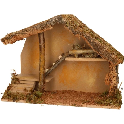Afbeelding van Kerststal zonder kerstfiguren 39 cm Kerststallen