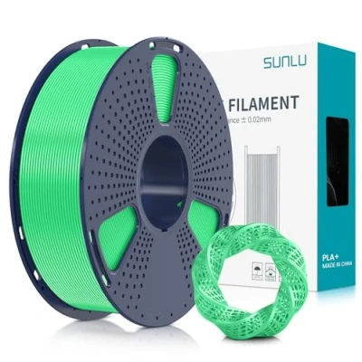 Afbeelding van SUNLU PLA Plus Filament 1.75mm for 3D Printer &amp; Pens, 1KG (2.2LBS) PLA+ Tolerance Accuracy +/ 0.02 mm, Green