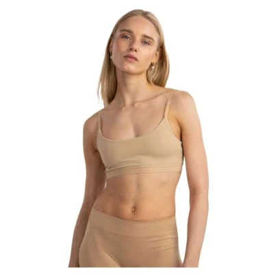 Afbeelding van PIECES niet voorgevormde bh top PCNAMEE beige